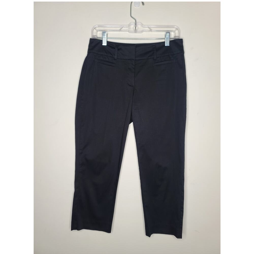 Ann Taylor Loft black cotton capri pants - 4 curvy fit